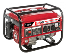 Генератор BRAIT BR-7500-CU(E) 7,5 кВт, 220 бензиновый электростартер