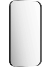Зеркало RM -50 в металлической раме, цвет черный, RM0205BLK