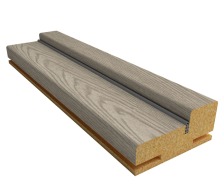 Коробка дверная телескоп с уплотнителем ПВХ дуб филадельфия грей 32х70х2070 (деталь) (ВДК)