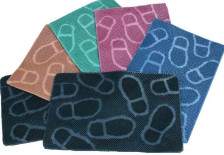 Коврик резиновый Следы 45х75см SANSTEP (чер)