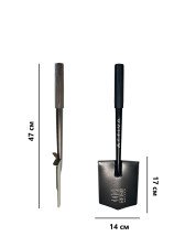 Лопата ARRIVA Compact с резиновой рукояткой 16119