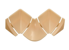 Комплект аксессуаров к плинтусу слоновая кость глянец