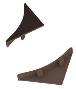 Заглушка пласт 23 мм дуб каньон KORNER