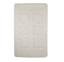 Коврики для ванной комнаты CАНАКС Classic Uni Квадраты (2шт) 55х90см 55х45см бежевый 00281