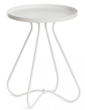 Стол журнальный GLAND/металл, 40х40х45см, белый