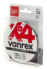 Леска плетёная Lucky John Vanrex х4 BRAID Moss Green 125/012 LJ4114-012