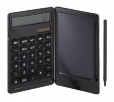 Калькулятор настольный 12 разр Aligar двойное питание 162х80х14 мм с планшетом черный