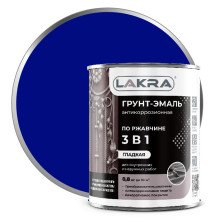 Грунт-эмаль по ржавчине сигнально-синий RAL 5005 (0,8кг) Лакра