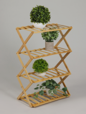 Подставка для цветов х4 Greengo 50х25х68см напольная бамбук 10766552