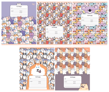 Тетрадь 12 л клетка BG Grimace