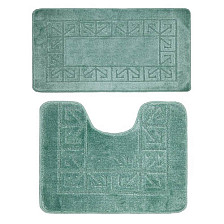 Комплект ковриков для ванной комнаты BANYOLIN CLASSIC из 2 шт 60х100/50х60см 11мм (светло-зеленый) 1/25