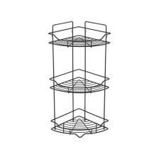 Полка MILARDO Grid 3-ярусная угловая GRICC3ВM44 сталь/черный матовый