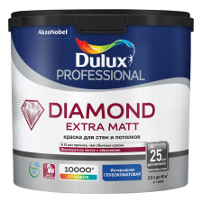 Краска интерьерная Diamond Extra Matt глубокоматовая BC (2,25л) Dulux 