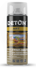 Грунт-эмаль аэрозольный белый матовый 520мл Deton