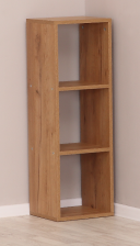 Стеллаж 3 ячейки Дуб крафт золотой 298х252х890