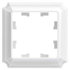 Рамка 1-м Atlas Design ANTIQUE ATN100101 белый