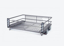 Корзина 1 уровневая фасад 600 мм 600х475х200 KRS06 PUSH хром