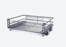 Корзина 1 уровневая фасад 600 мм 600х475х200 KRS06 PUSH хром