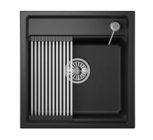 Мойка 500х510 искусственный камень черный KS-5002