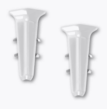 Угол внутренний Идеал Деконика белый 70 мм