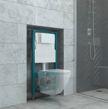 Система инсталляции с сенсорным управлением Eva Gold 500S для подвесного унитаза