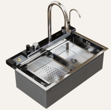 Мойка врезная 75х46 см (3,0/1,0) h=215 V2.0 сатин Mixline