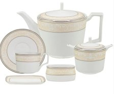 Сервиз чайный 18пр 250 мл ДЖУЛЬЕТТА LENARDI костяной фарфор 145-350