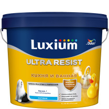 Краска Ultra Resist для кухни и ванной матовая BW (5л) Dulux / Luxium