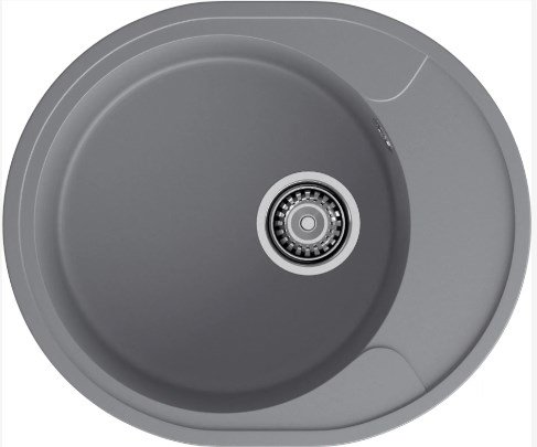 Мойка 570х480 искусственный камень темно-серый GF-UR-857L