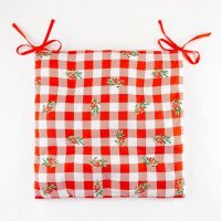 Сидушка для стула 42х42 Этель Christmas red flower