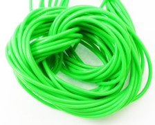Кембрик силиконовый зеленый d=2,5мм длина 1м 16511