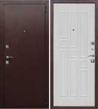 Дверь Гарда 8мм Белый ясень/дуб сонома 960х2050 Левая