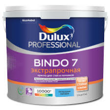 Краска Bindo 7 Prof экстрапрочная матовая для стен и потолков BC (0,9л) Dulux