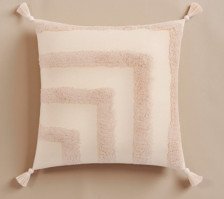 Наволочка декоративная хлопок бохо Молочный 45х45 Этель