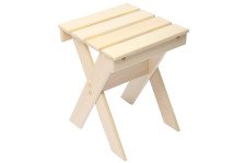 Табурет 33х33х32,5 см малый (ноги крест-накрест) (С)