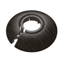 Розетка для труб d=16-22 мм венге темный