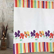 Штора для ванной комнаты 180х200см MIRANDA Viola (белый) полиэстер MRD.01.G7739wh