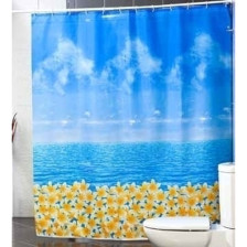 Штора для ванной комнаты 180х200см MIRANDA Ocean Fresh (голубой) полиэстер MRD.01.11092/bl