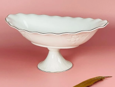 Фруктовница 34 см овальная на ножке АГАТА LENARDI 102-161