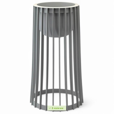 Кашпо Standy h54 d24 платина 072608