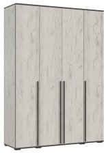 Шкаф 4-створчатый Норд (1600) Дуб крафт белый 