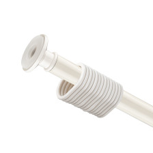 Штанга для душа САНАКС с кольцами 1,20 - 2,20м алюминий/кремовый 11001