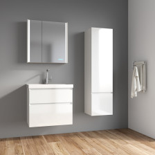 Тумба с раковиной Velutto-70 подвесная, белая (700х650х450) 