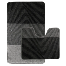 Коврики для ванной комнаты CАНАКС Silver 202020 (2шт) 60х100см 50х60см антрацит 00230