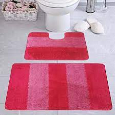 Комплект ковриков для ванных комнат  AQUA-PRIME Be'Maks Multi из 2 шт 60х100/60х50см 174-166 18мм (бордо) 1/25