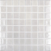 Мозаика для бассейна (31,7х31,7) Shell № 563 White 3,8x3,8 (на сетке) (Vidrepur, Испания)