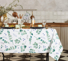 Скатерть саржа Eucalyptus 146х220 см Этель