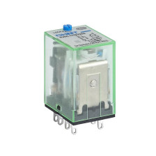 Реле промежуточное тест NJDC-17(D)/4ZS 4 конт с инд LED 3А AC 220В CHINT 651069