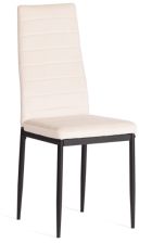 Стул EASY (mod. 24-1) вельвет/металл, 49х41х98см, Light beige (светло-бежевый) HLR2/черный
