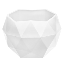 Кашпо Топаз белый d12,3 h10см 0,5л 